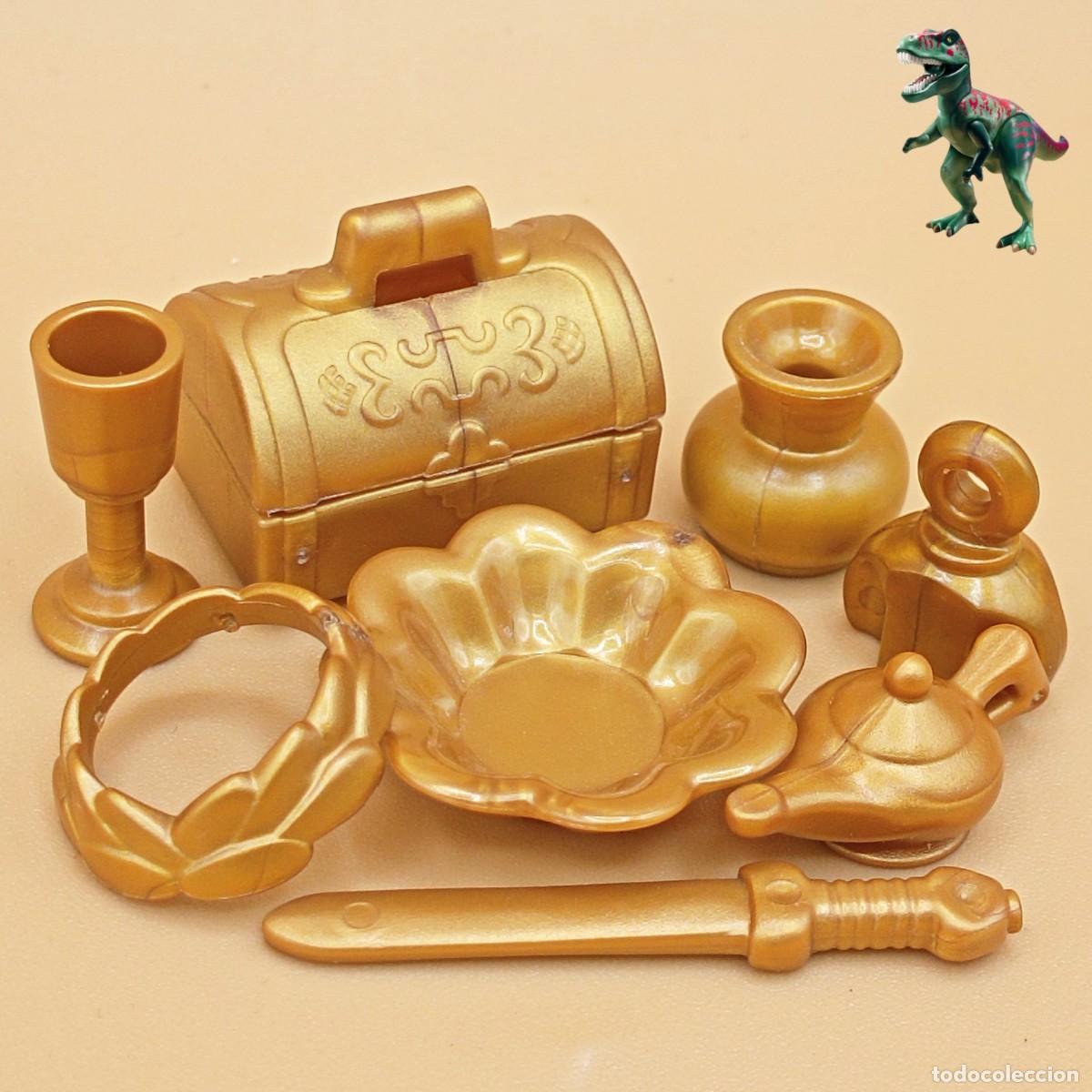 Playmobil: Playmobil tesoro dorado oro cofre pirata isla joyas botin piramide tumba faraon bazar oeste medieval