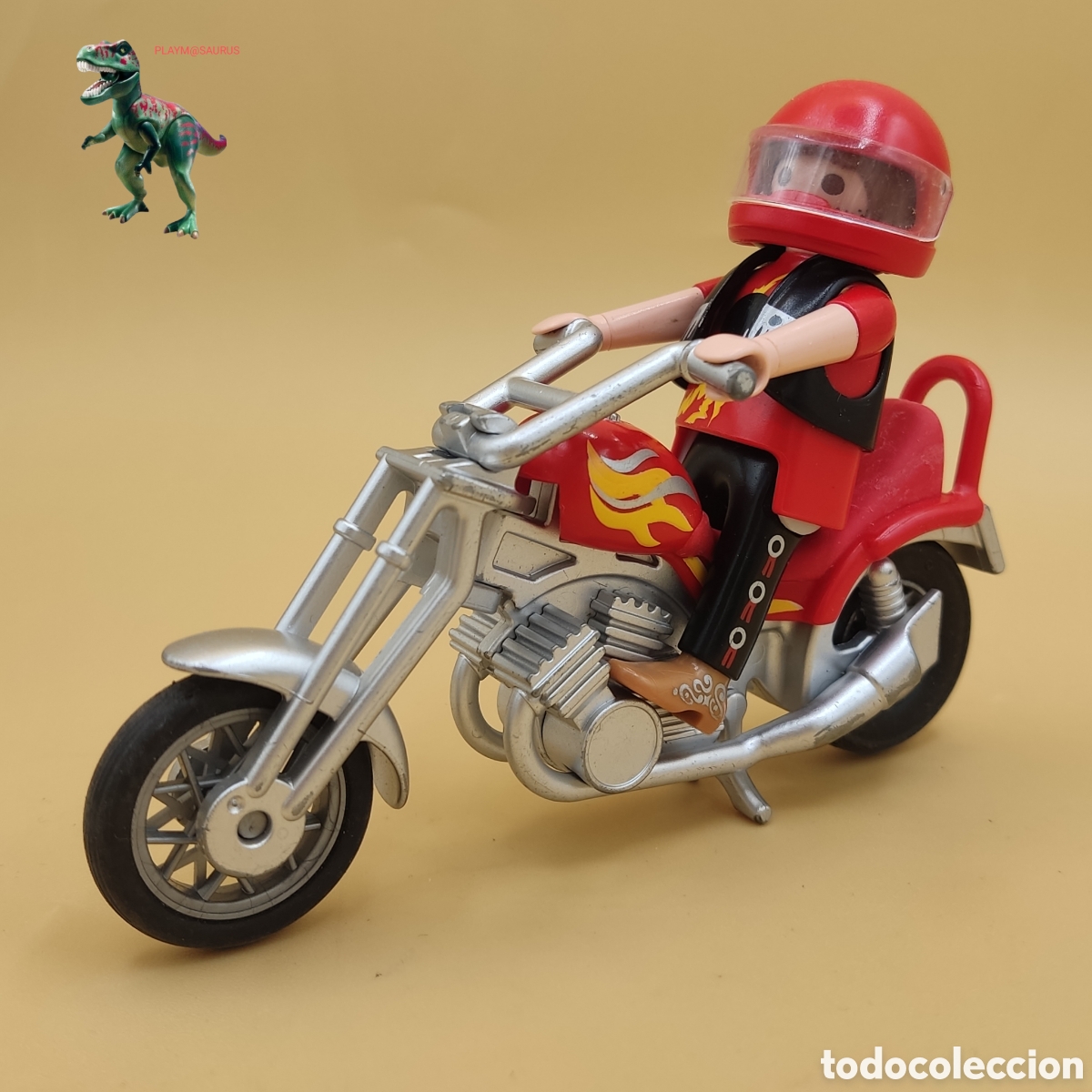 Playmobil: PLAYMOBIL motero moto chopper custom motocicleta harley davidson simil 5113 5831 5528 5523 5526