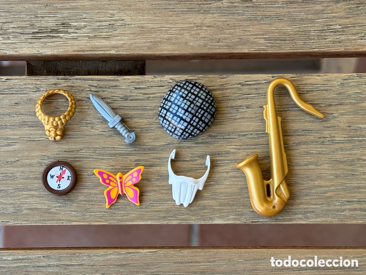 Playmobil: Playmobil Lote 7 Accesorios Saxof&oacute;n Espada