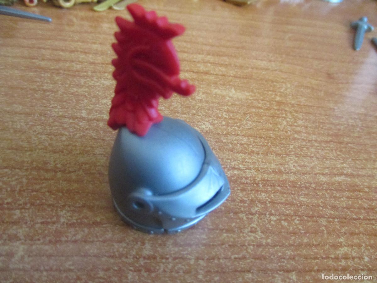 Playmobil: PLAYMOBIL : 1 CASCO O YELMO MEDIEVAL CON CABEZA ROJA DE DRAGON