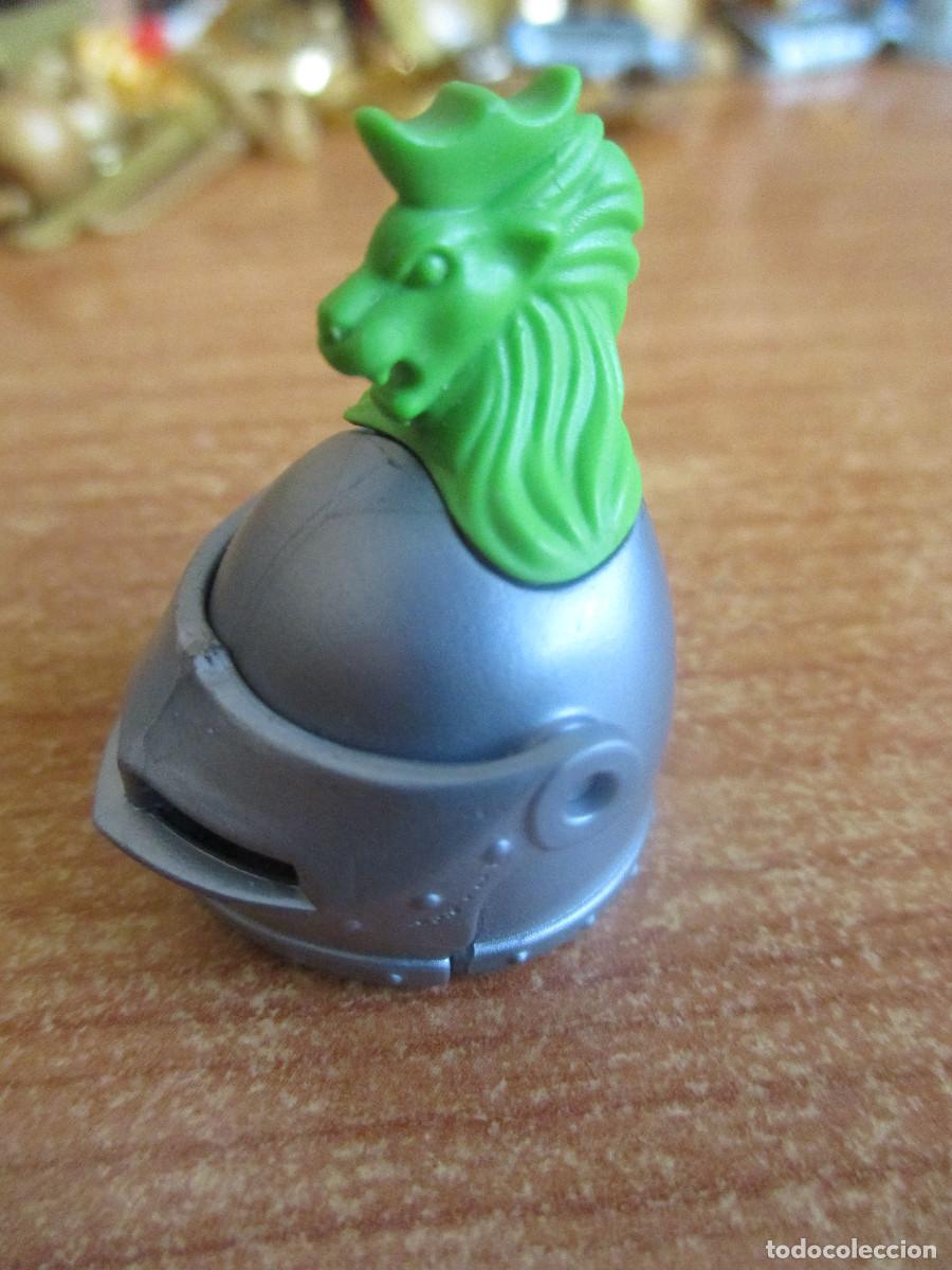 Playmobil: PLAYMOBIL : 1 CASCO O YELMO MEDIEVAL CON CABEZA VERDE DE LEON