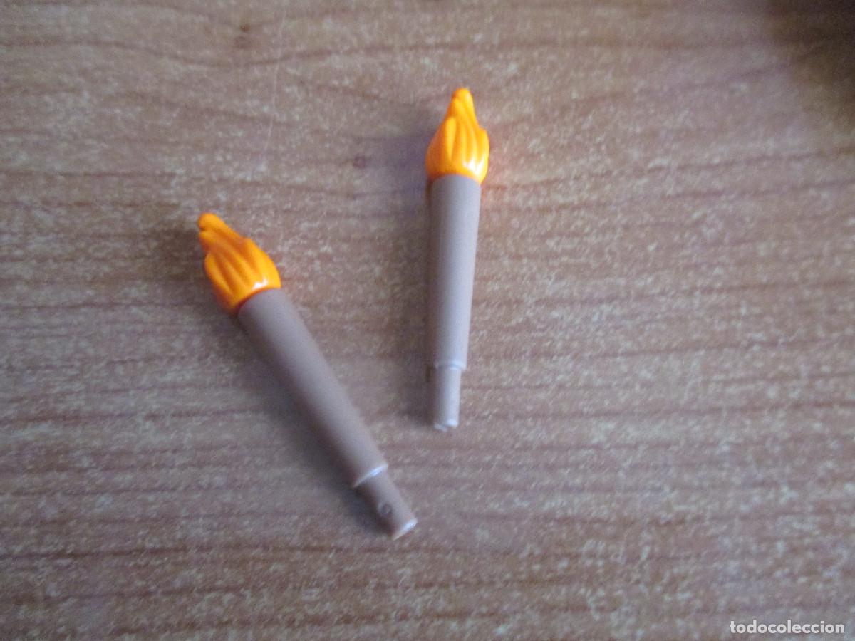 Playmobil: PLAYMOBIL : 1 LOTE DE 2 ANTORCHAS