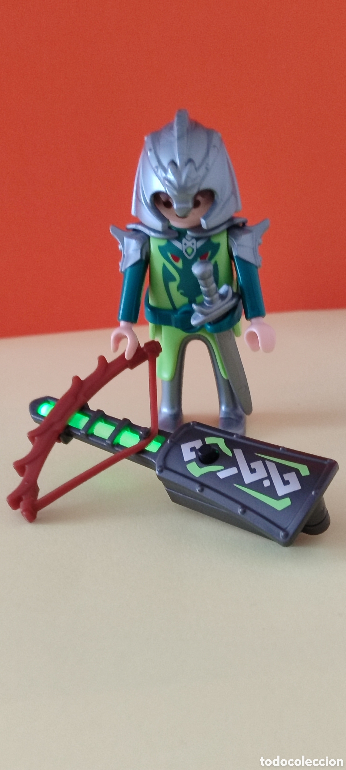 Playmobil: Caballero+ballesta con led y escudo