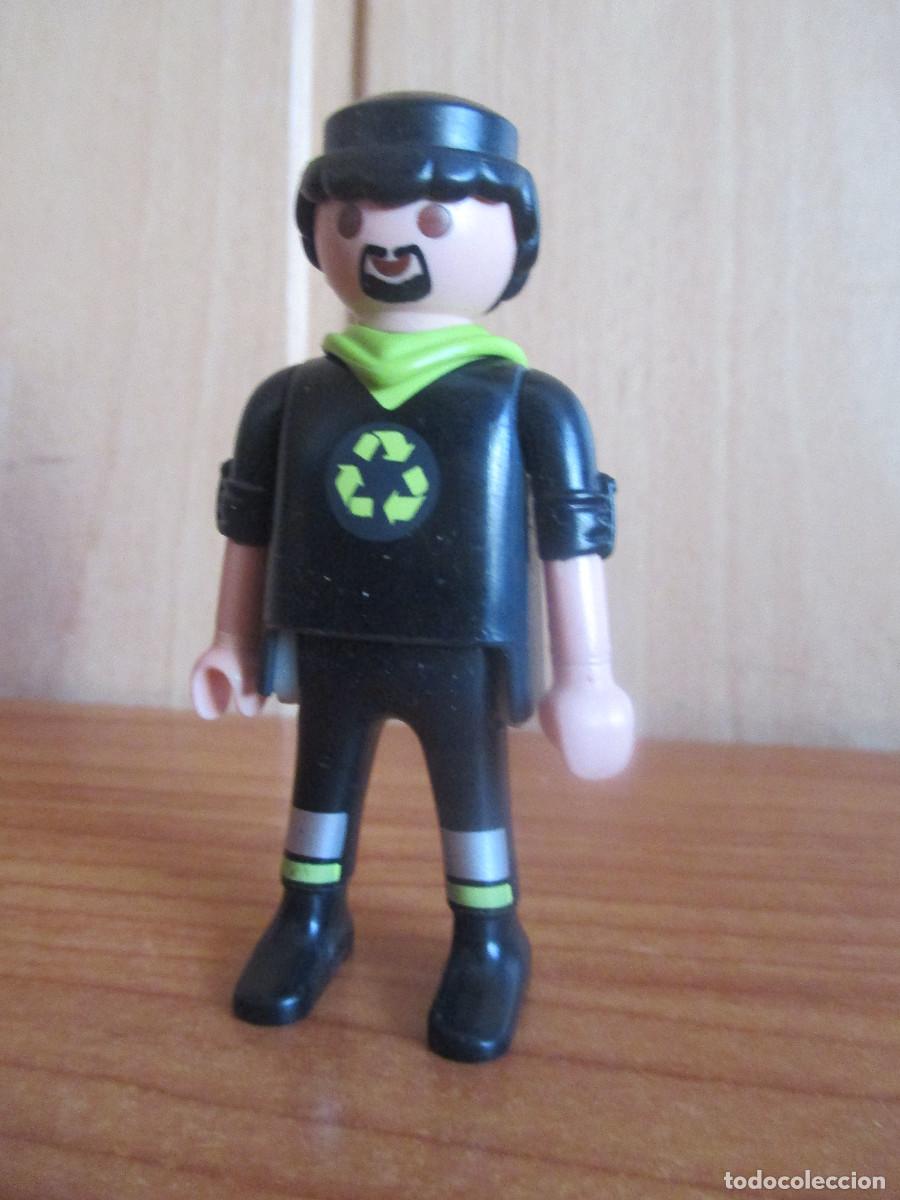 Playmobil: PLAYMOBIL : 1 FIGURA OPERARIO DE RECICLAJE O SIMILAR