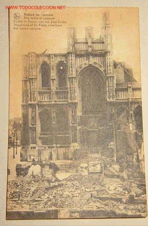 Postales: Postal de las ruinas de Lovaine - Foto 1