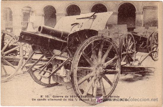 Postales: ca&ntilde;on aleman de 105 m/m. - Foto 1