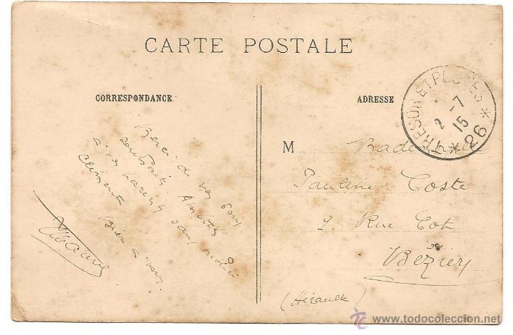 Postales: SOLDADOS ALEMANES PRISIONEROS EN EL AÑO 1915-POSTAL CIRCULADA - Foto 2 - 39567117