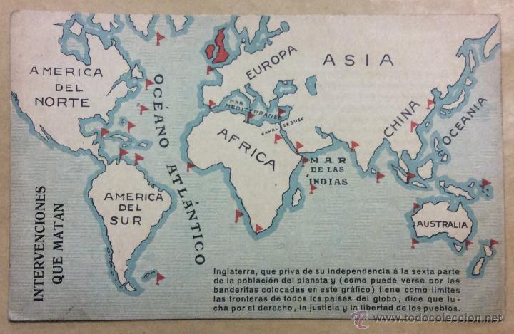 Postales: MAPA POSESIONES DE INGLATERRA. - Foto 1