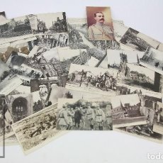 Postales: 42 POSTALES ORIGINALES DE ÉPOCA DE LA I GUERRA MUNDIAL / WWI - YPRES, POPERINGHE. BÉLGICA, EUROPA. Lote 120514371