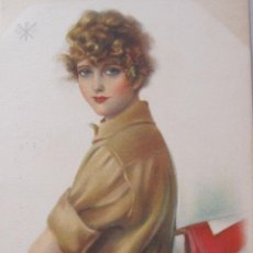 Postales: POSTAL SIGNAL CORPS GIRL © F.A.S. Nº407. CIRCULADA 1919. Lote 304555653