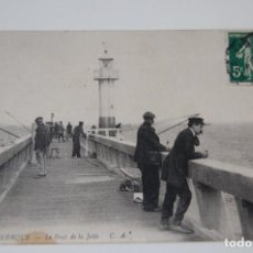 Postales: TARJETA POSTAL CIRCULADA.FRANCIA 1912. 1ª GUERRA MUNDIAL. MUELLE DE DUNKERQUE. VER FOTOS