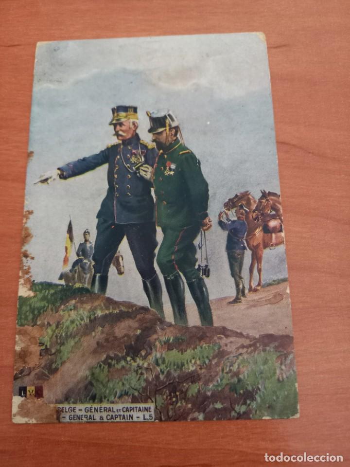 Postales: POSTAL GENERAL ET CAPITAINE - Foto 1