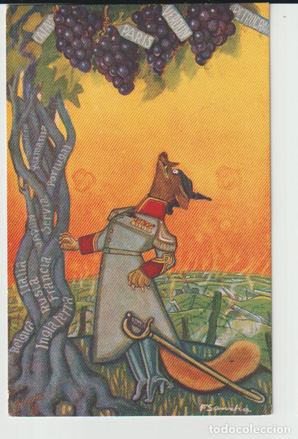 Postales: LA ZORRA Y LAS UVAS POSTAL - Foto 1