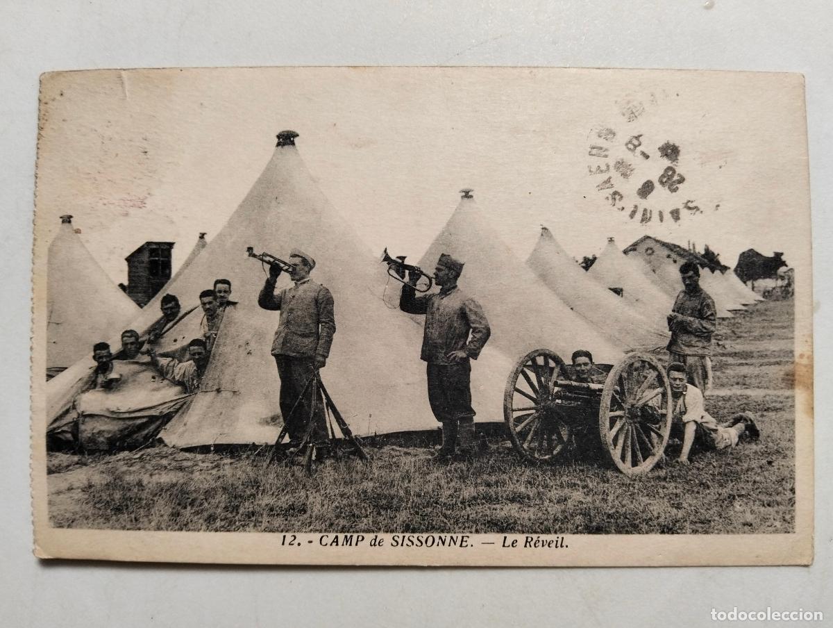 Postales: POSTAL CAMPAMENTO DE SISONNE, EL DESPERTAR - Foto 1