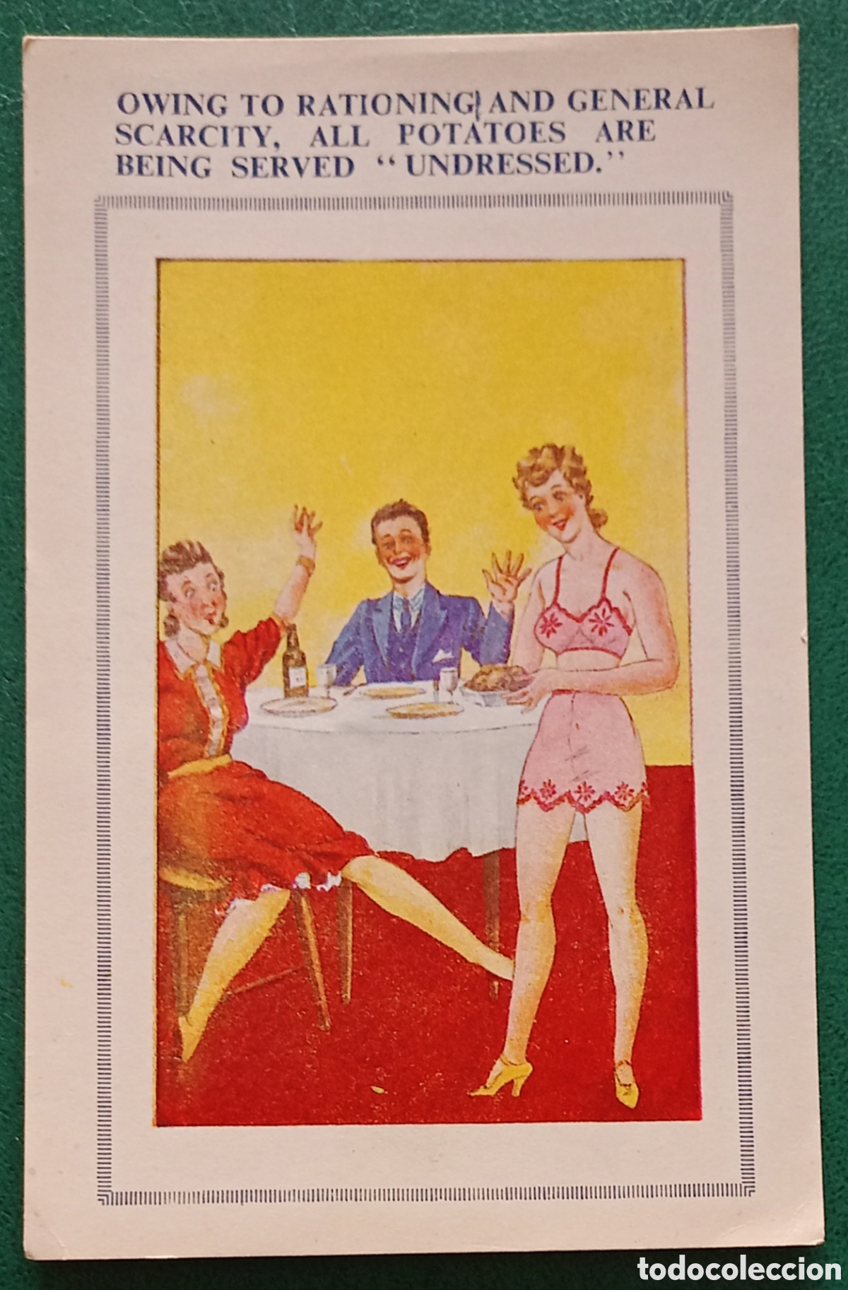 Postales: Reino Unido - I Guerra Mundial - Postal no circulada sobre el racionamiento - Inter. Art. Co.