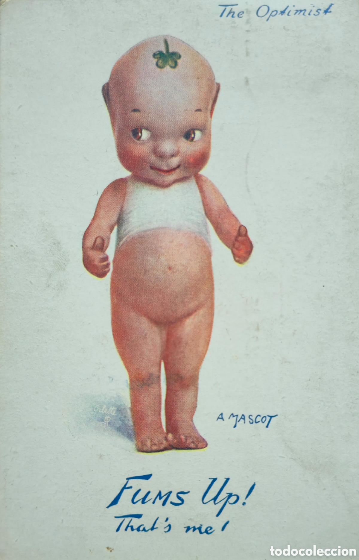 Postais: &rdquo; Fums Up&rdquo; WWI postal ilustrada