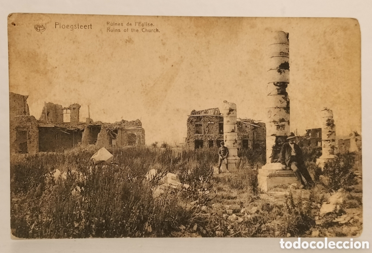 Cartes Postales: Messines-Mesen-B&eacute;lgica,ruines de L'eglise