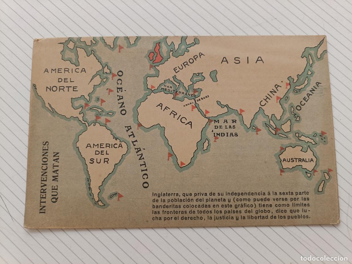 Postales: Postal espa&ntilde;ola de propaganda anti-inglesa