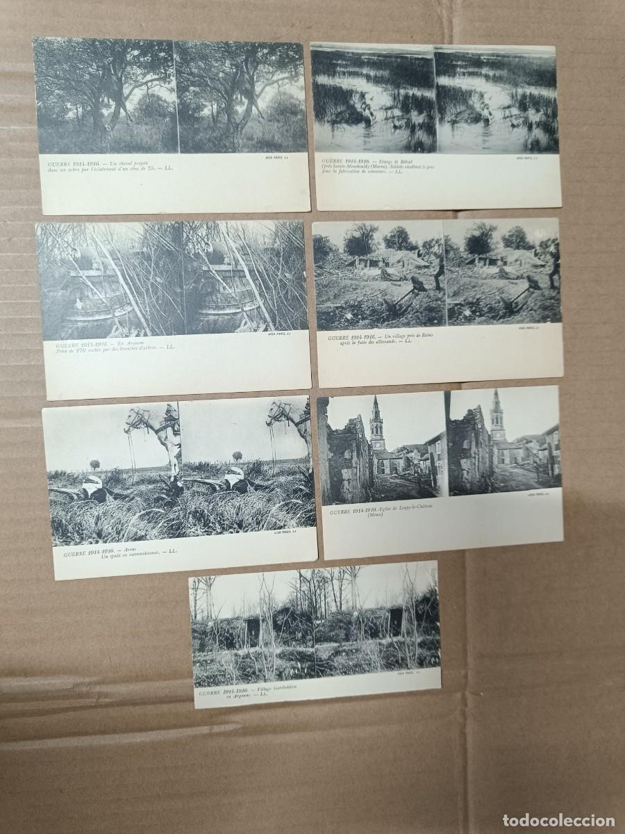 Postales: LOTE 7 ANTIGUAS POSTALES FRANCESAS, PRIMERA GUERRA MUNDIAL, MILITAR, CABALLO EN ARBOL -S1