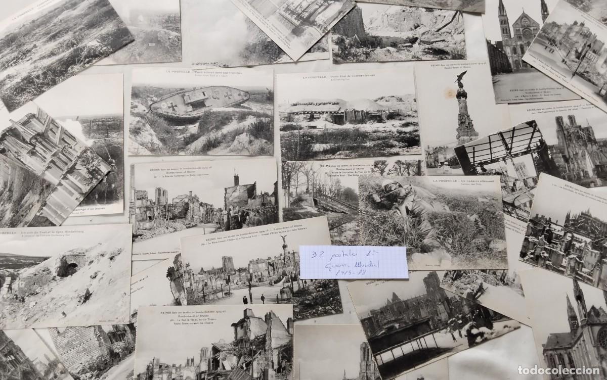Postales: 32 POSTALES ANTIGUAS 1&ordf; GUERRA MUNDIAL 1914-18