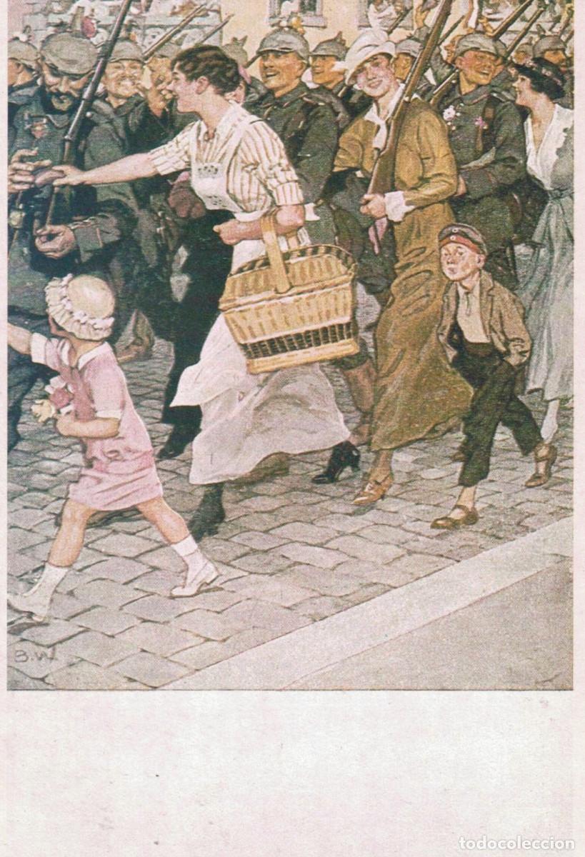 Postales: TARJETA POSTAL - HISTORIA GR&Aacute;FICA DEL SIGLO XX - Ausmarsch - Brynolf Wennerberg - SIN CIRCULAR