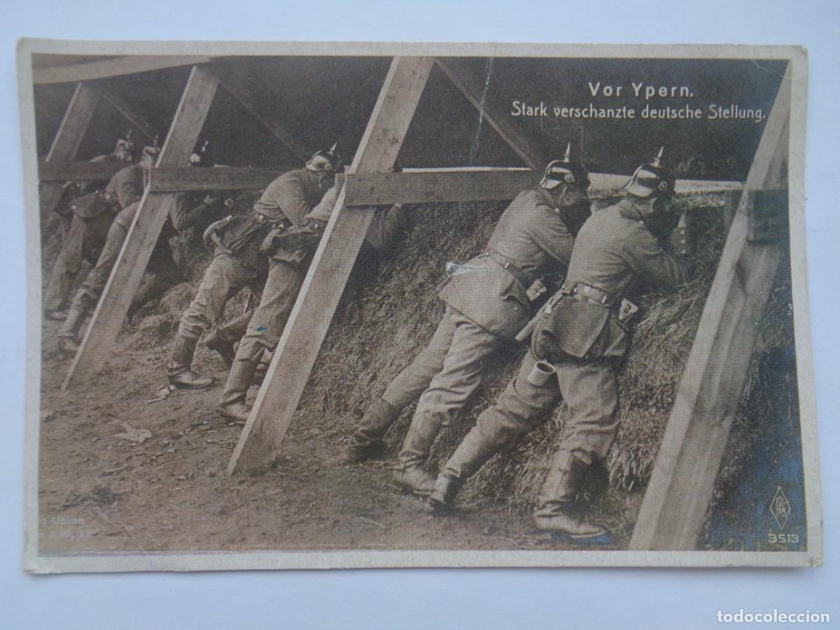Postales: POSTAL DE MILITARES ALEMANES EN TRINCHERA, 1&ordf; GUERRA MUNDIAL. REEDICION HISTORIA GRAFICA SIGLO XX