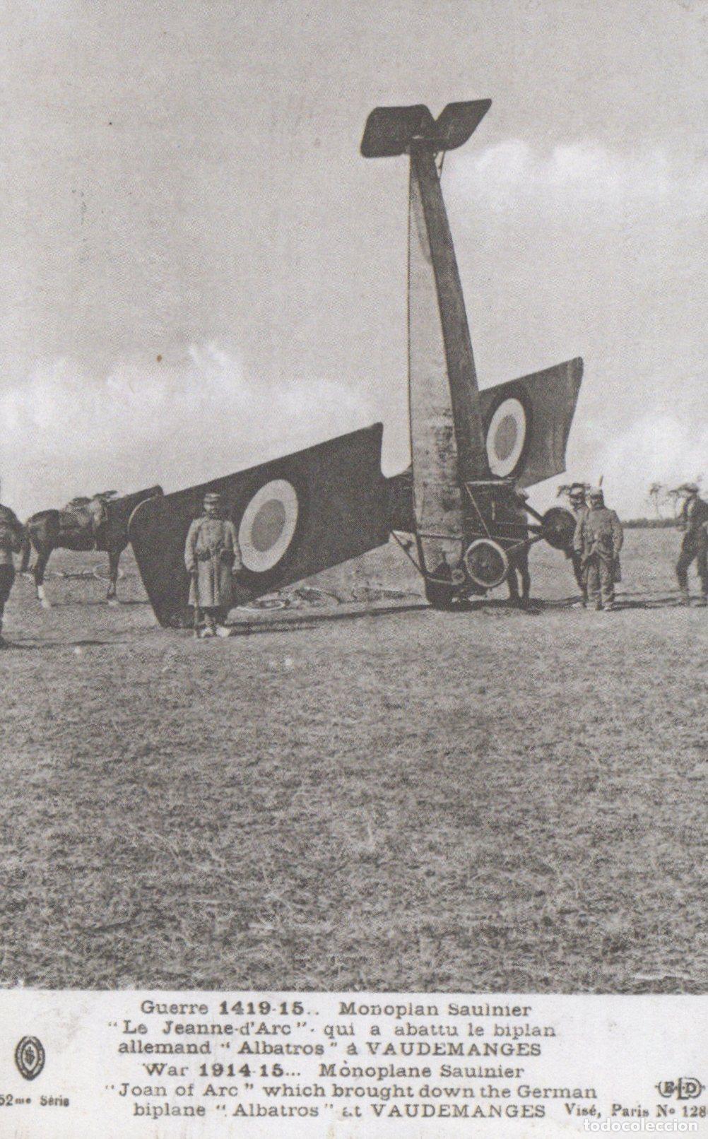 Postales: France Vaudemanges Monoplan Saulmier Jeanne D Arc Guerre 1914 Unposted *YAC350