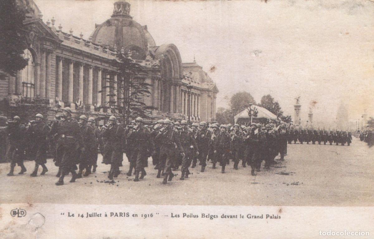 Postales: France Paris 14 Juillet 1916 Poilus Belges Grand Palais *YAC971