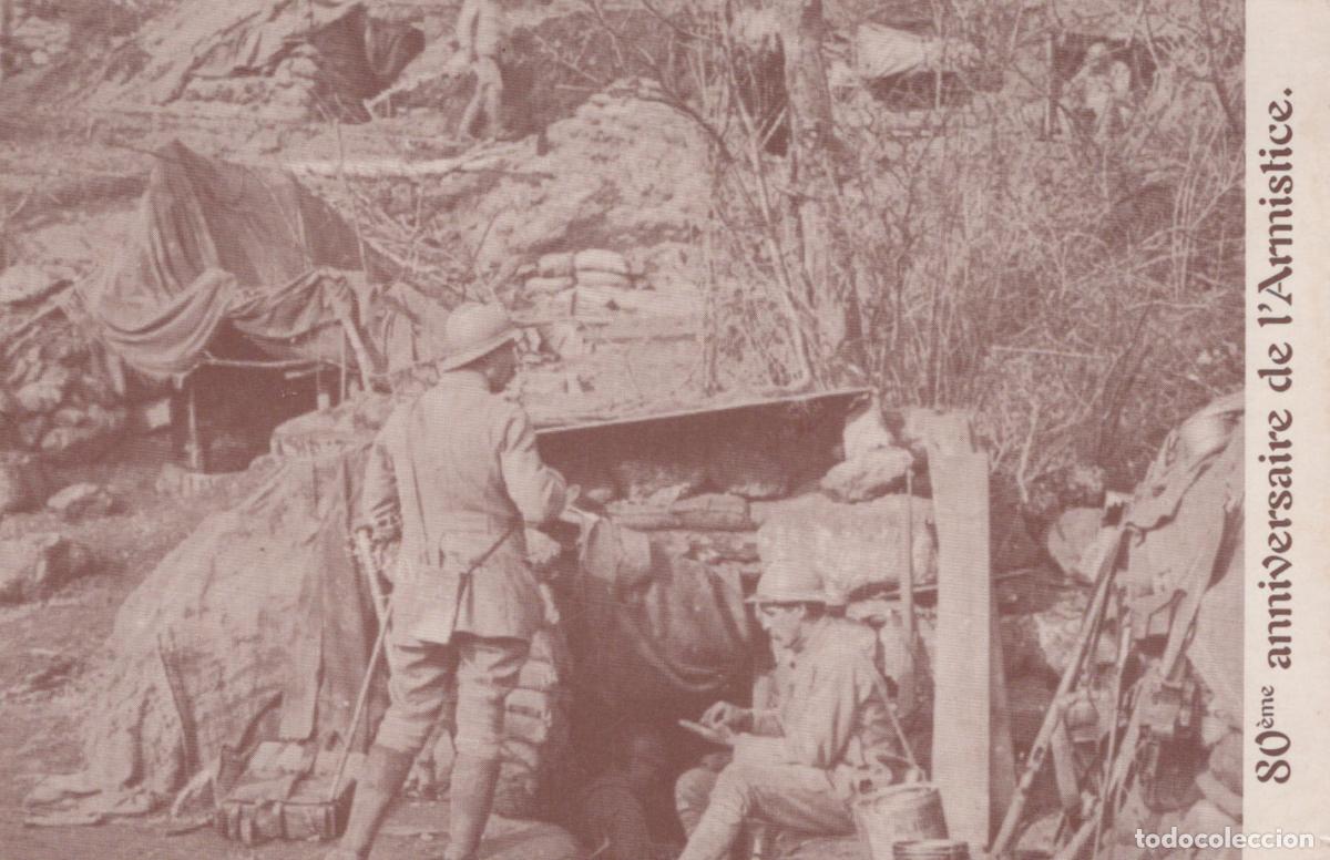 Postales: France Andrezel Guerre Mondiale Soldats Tranch&eacute;e 80e Armistice Unposted *YAD857