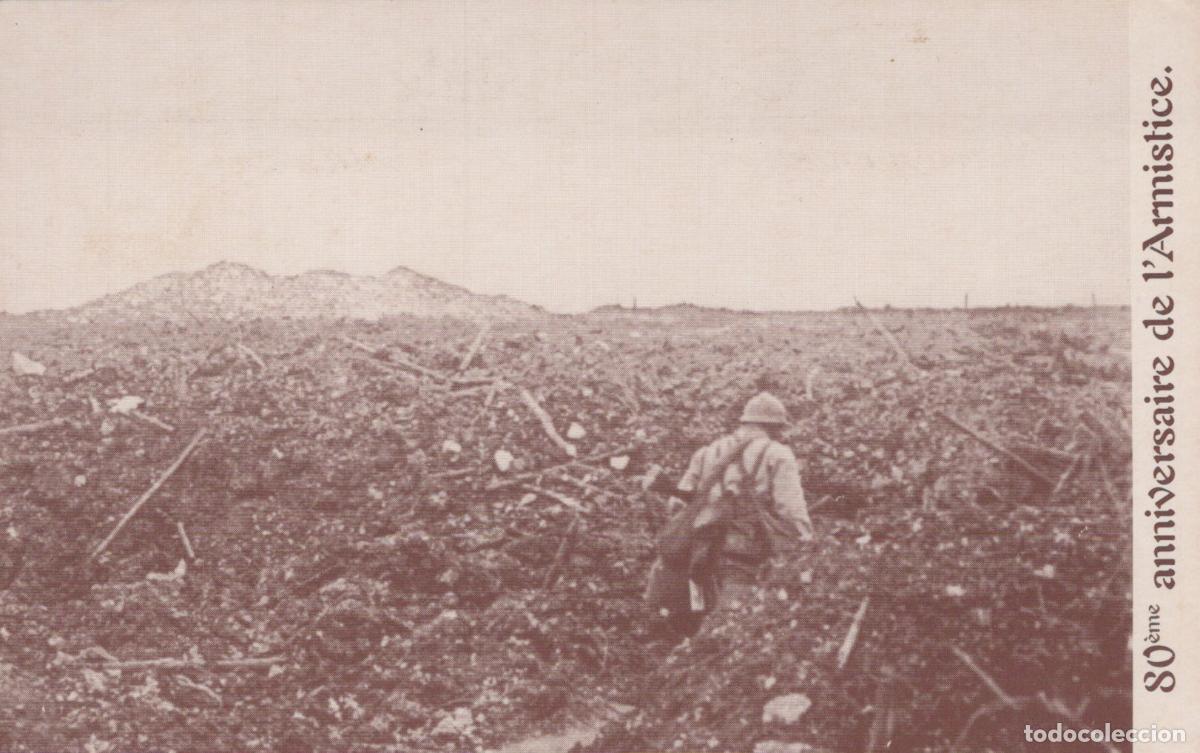 Postales: France Champ de Bataille Soldat Paysage D&eacute;vast&eacute; Wwi 80&egrave;me Unposted *YAD861