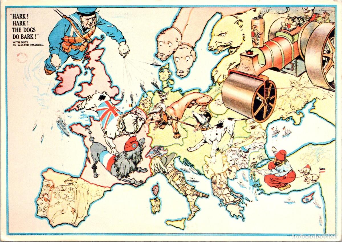 Postales: Hark! Hark! The Dogs do Bark! - George Washington Bacon 1914 - National Library of Scotland - Postal