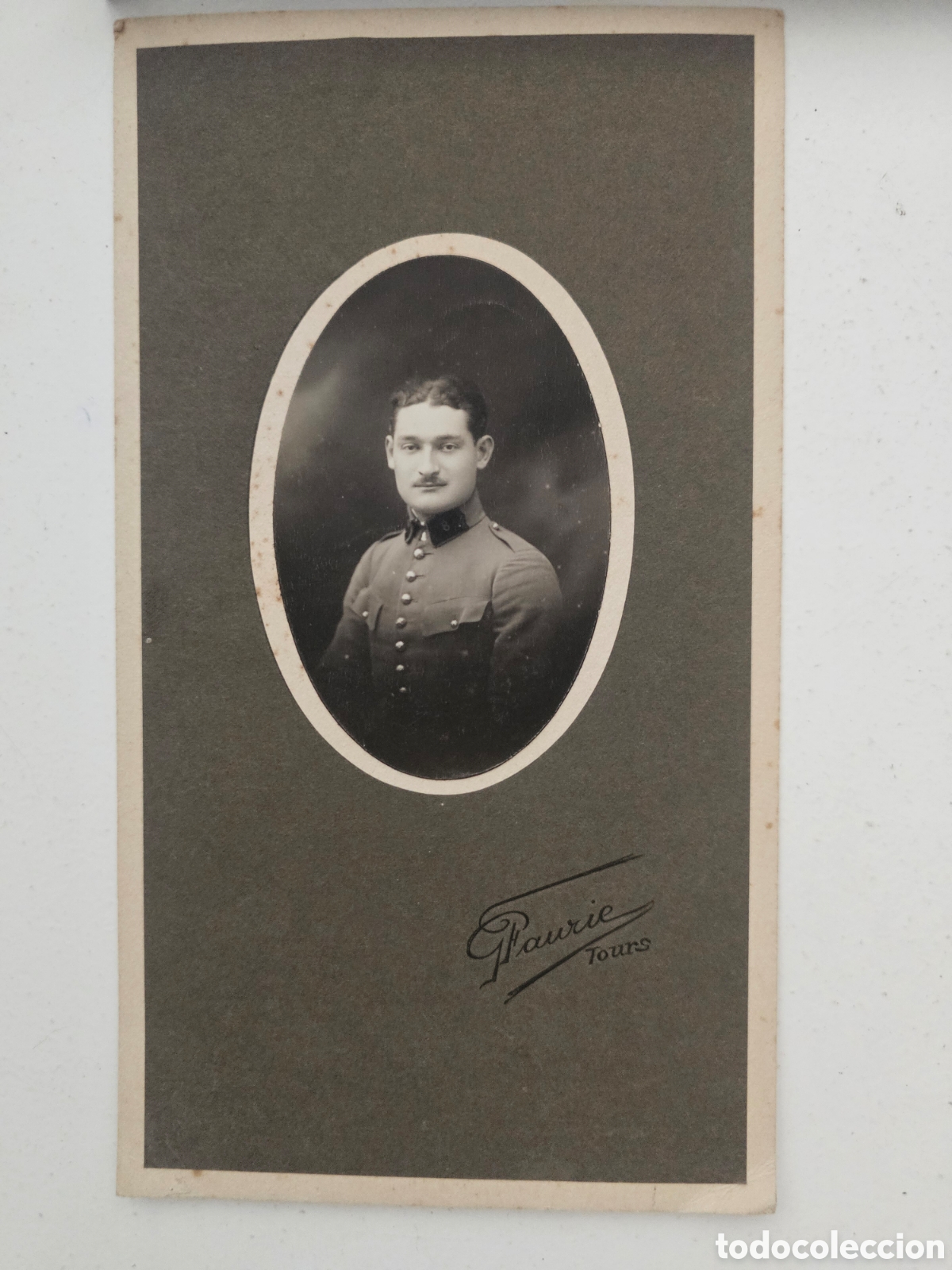 Postales: Fotograf&iacute;a Antigua de Uniforme Militar &ndash; Estudio Faurie (Tours, Francia) &ndash; c. 1910-1920