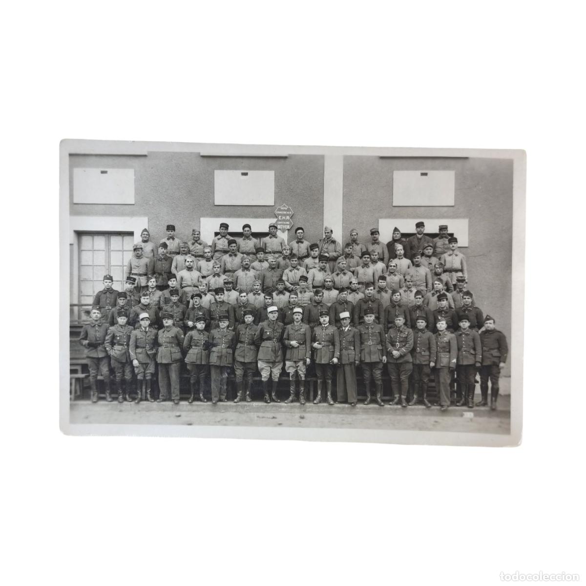 Postal Fotográfica Antigua Regimiento Spahis E.H.R. Cartela Boyer Cuartel Arg...