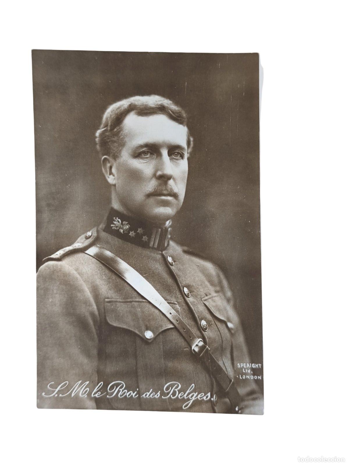 Fotografía Antigua Postcard Rey Alberto I de Bélgica Speaight London M.C.L. B...