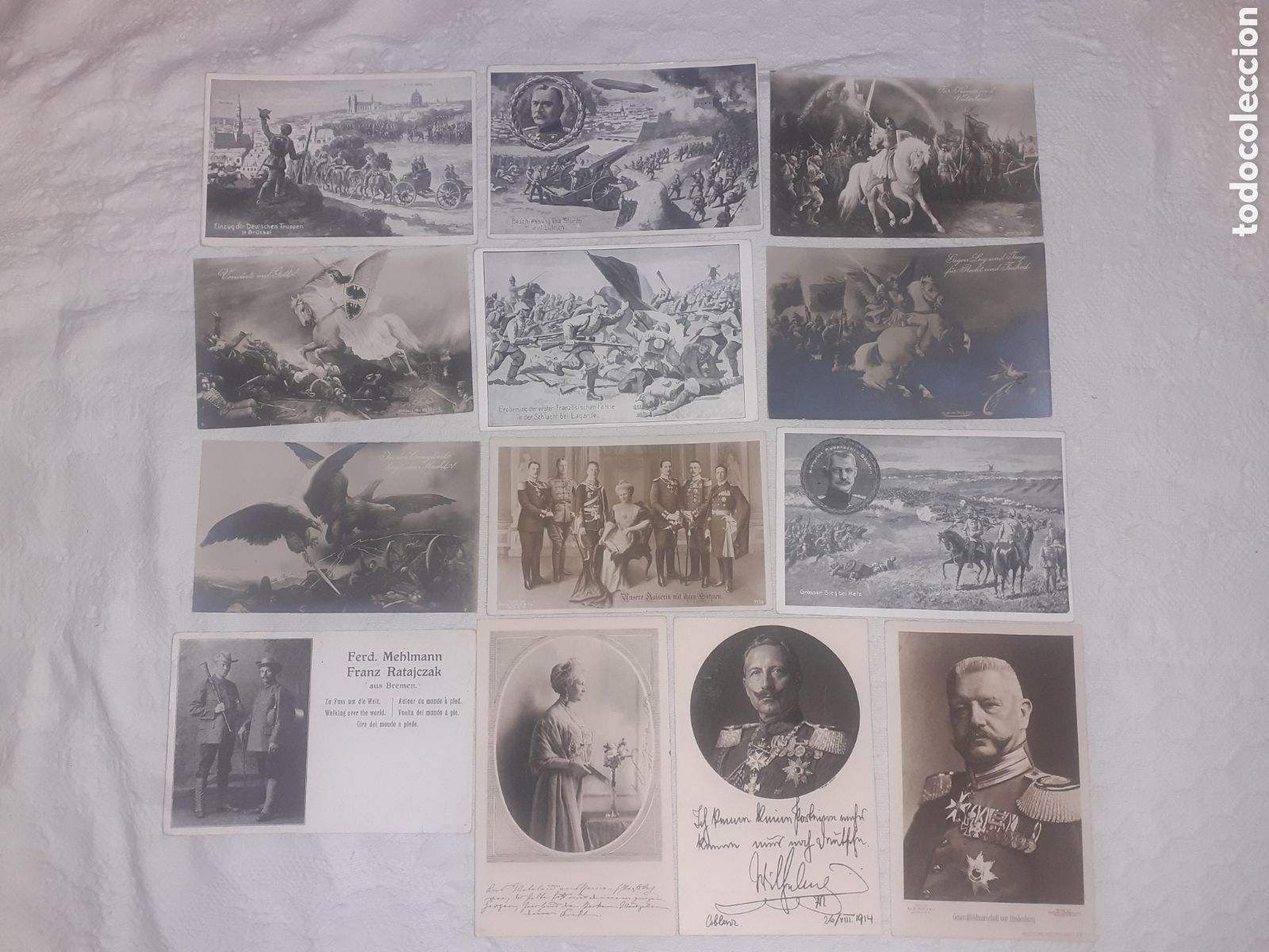 Postales: EXCEPCIONAL LOTE DE 13 POSTALES TEMATICAS PRIMERA GUERRA MUNDIAL. ALEMANIA. ORIGINALES. MUY RARO