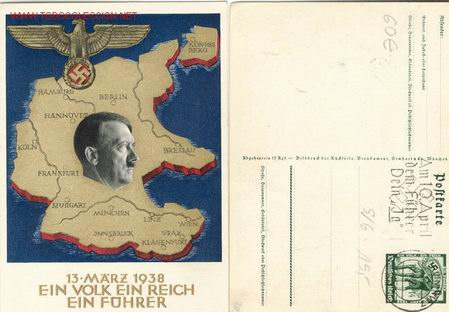 Postales: POSTAL DE HITLER 1938 - Foto 1
