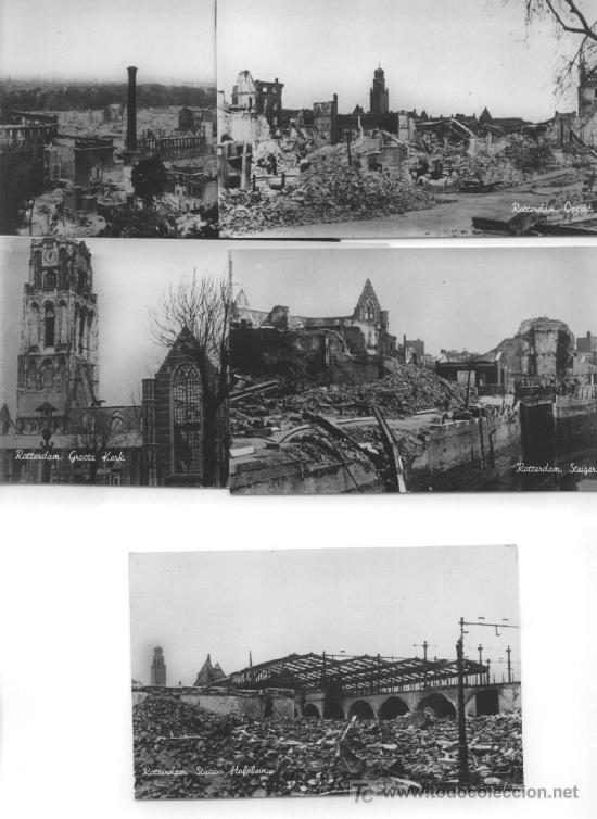 Postales: 7-114. Roterdam. Ruinas Guerra - Foto 1