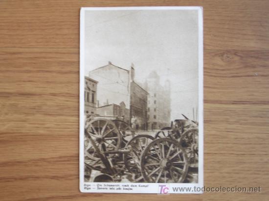 Postales: POSTAL DE RIGA EN RUINAS. ALEMANIA - Foto 1