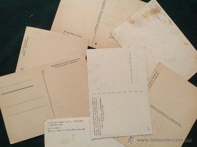 Postales: Lote de 8 postales de la Divisi&oacute;n Azul - Foto 2