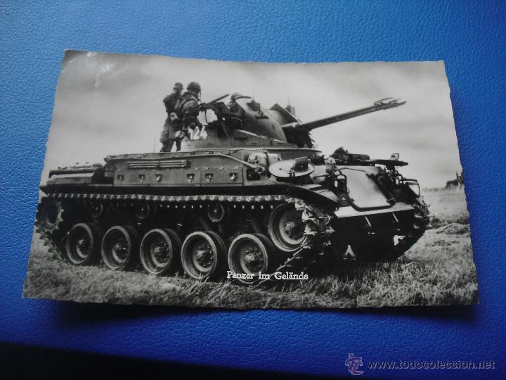 Postales: Antigua postal de Tanque Panzer.  Panzer in Gel&auml;nde. - Foto 1