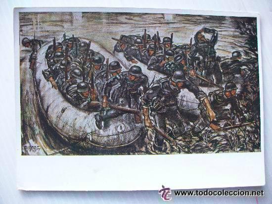 Postales: POSTAL DEL EJERCITO ALEMAN . RECUERDO DE LA DIVISION AZUL - Foto 1