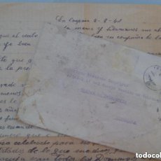 Postales: DIVISION AZUL : FELDPOST. CARTA ENVIADA DESDE FRENTE RUSO A BARCELONA. 1942. Lote 76053575