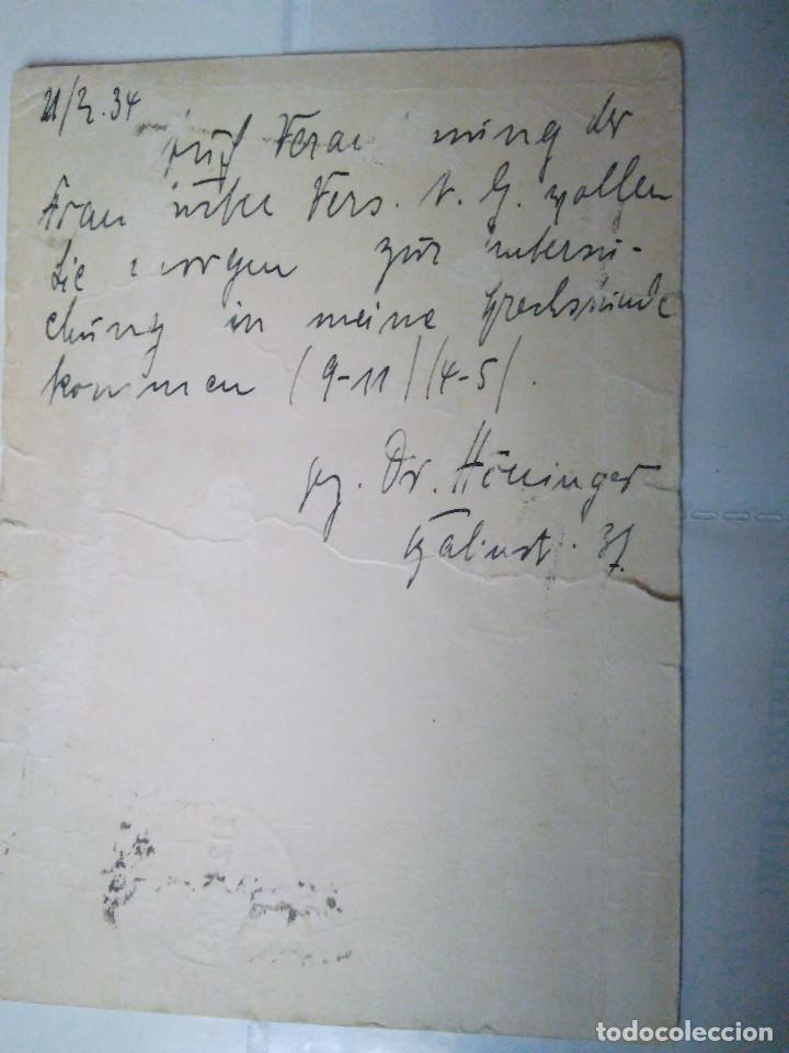 Postales: POSTAL ALEMANA CIRCULADA EN 1934. - Foto 2