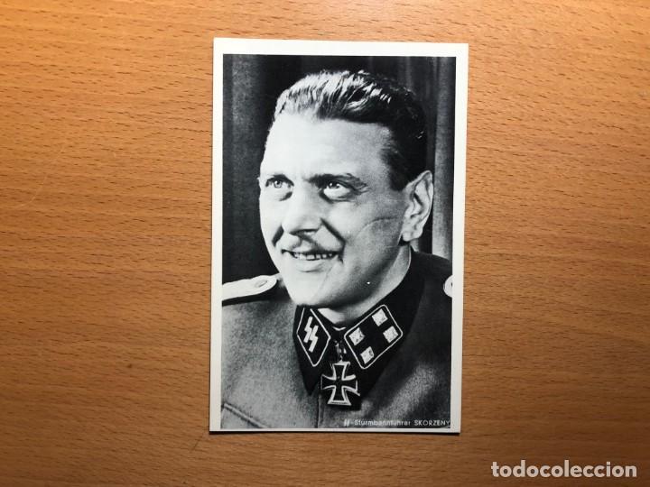 Postales: Otto Skorzeny. Sturmbannfh&uuml;rer de las SS. Liberador de Mussolini. Postal alemana.