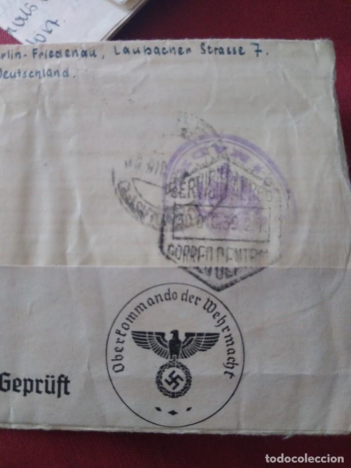 Postales: Sobre con carta correo alem&aacute;n. - Foto 3