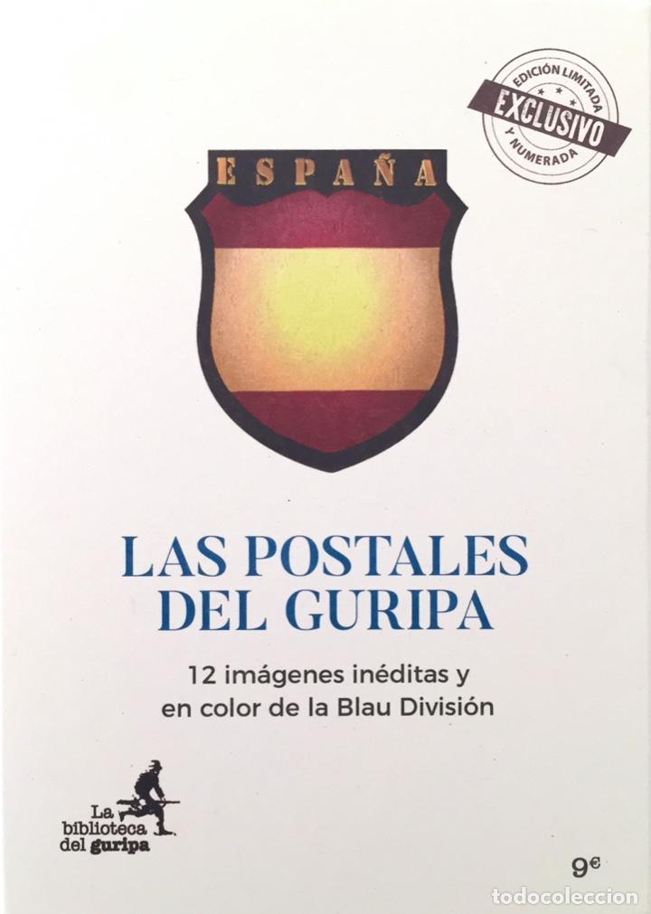 Postais: Carpetilla con 12 postales in&eacute;ditas e impresas a color. Edici&oacute;n numerada y limitada. DIVISI&Oacute;N AZUL