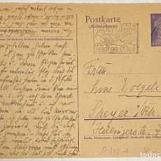 Postales: 1944, III REICH, ENTERO POSTAL LUFTWAFFE Y HITLER.
