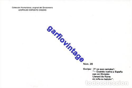 Postales: postal humoristica division azul - Foto 2