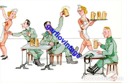 Postales: postal humoristica division azul - Foto 1