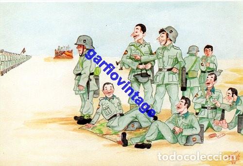 Postales: postal humoristica division azul - Foto 1